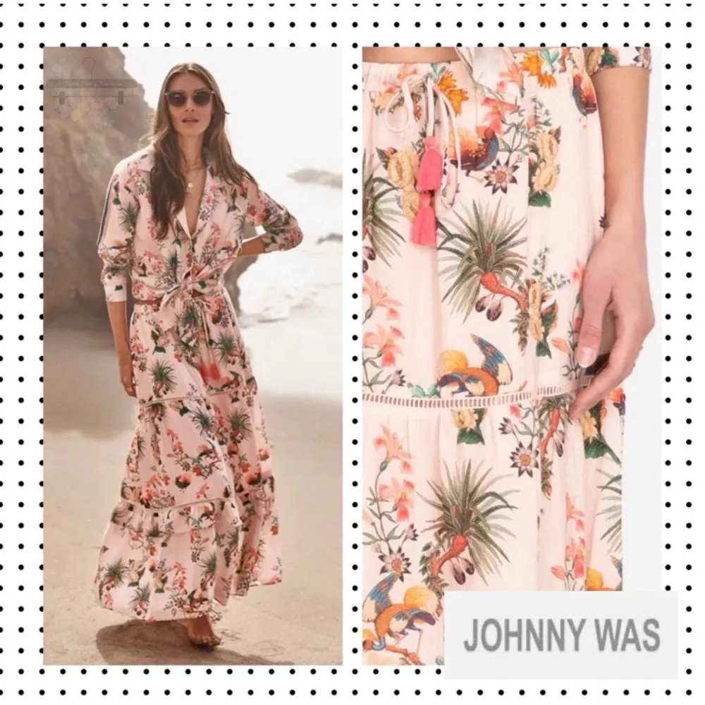 NWT Johnny Was - Wanderlust Maxi Skirt L